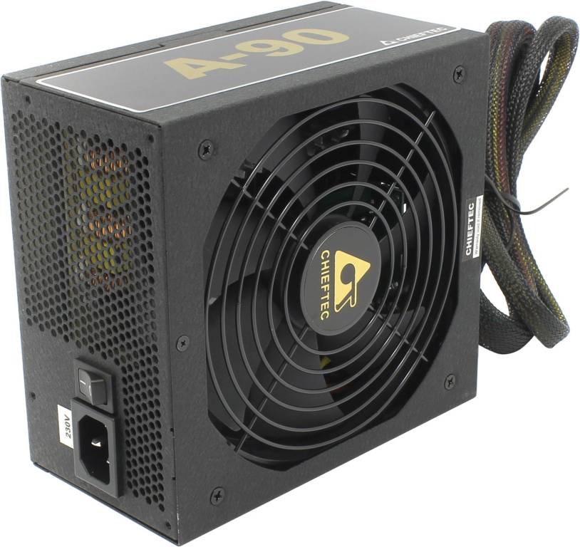    ATX 550W Chieftec A-90 [GDP-550C] (24+2x4+2x6/8) Cable Management
