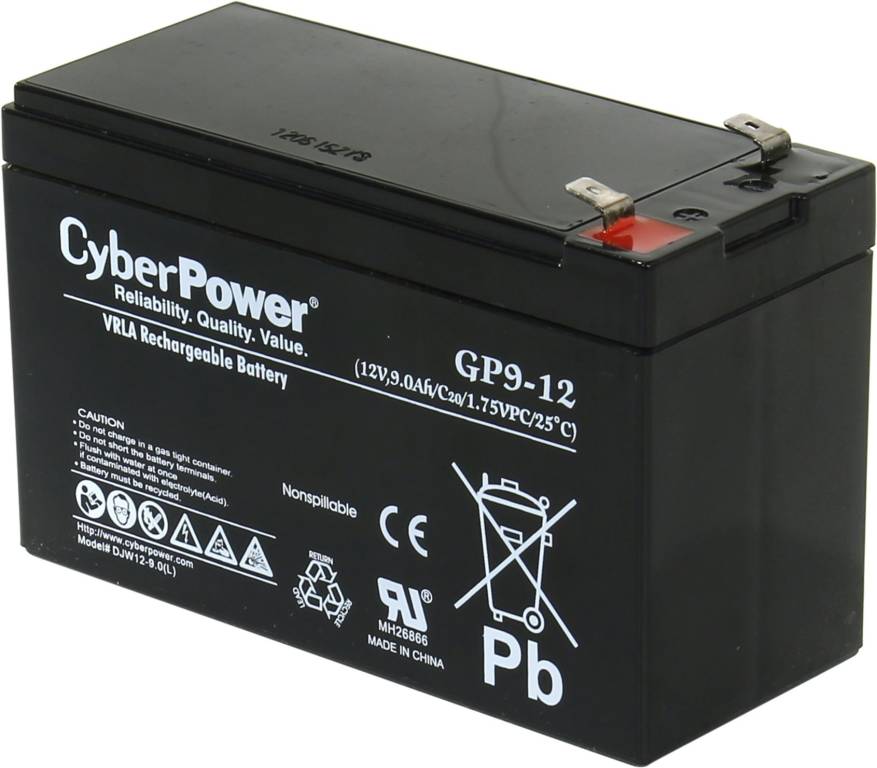   12V    9.0Ah CyberPower DJW12-9.0(L)  UPS