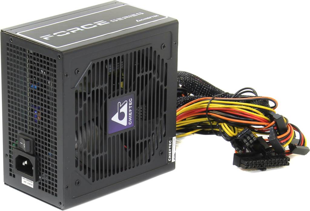    ATX 650W Chieftec FORCE [CPS-650S] (24+24+2x6/8)