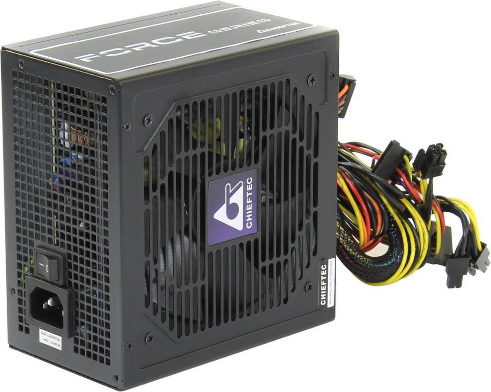    ATX 500W Chieftec FORCE [CPS-500S] (24+24+2x6/8)