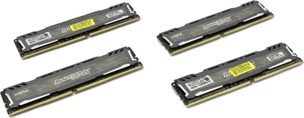    DDR4 DIMM 16Gb PC-19200 Crucial Ballistix [BLS4C4G4D240FSB] KIT 4*4Gb