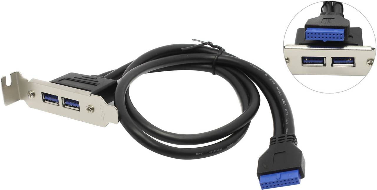  /    2 Ports USB3.0 Espada [EBRT-2USB3LOW] Low Profile