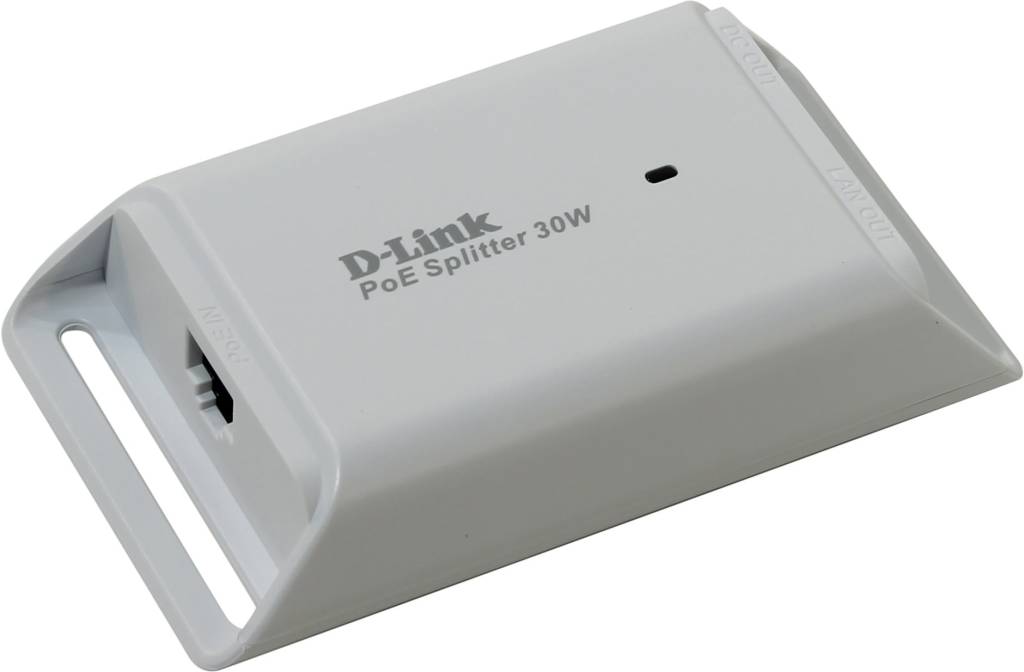   D-Link [DPE-301GS/A1A] Gigabit PoE Splitter(10/100/1000Mbps,5V/9V/12V out)