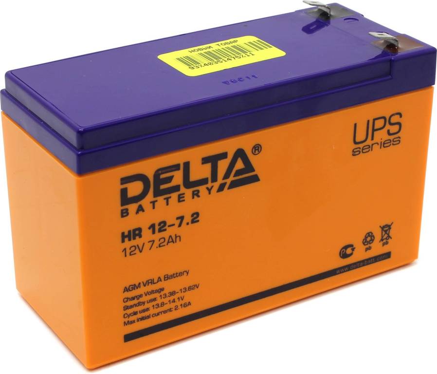   12V    7.2Ah Delta HR12-7.2  UPS