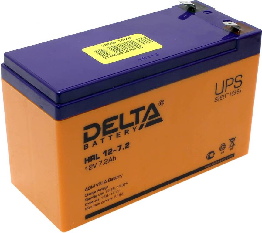   12V    7.2Ah Delta HRL12-7.2  UPS