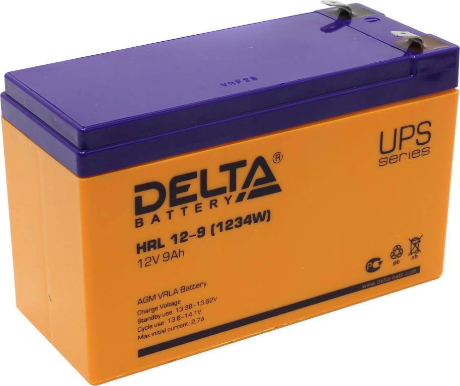   12V    9.0Ah Delta HRL12-9  UPS