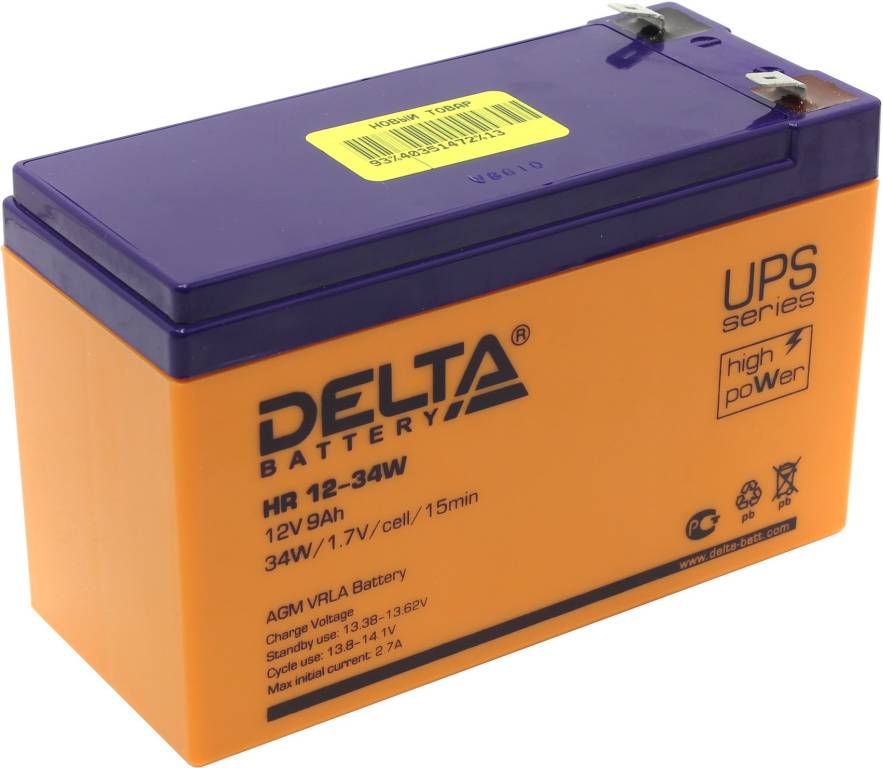   12V    9.0Ah Delta HR12-34W  UPS