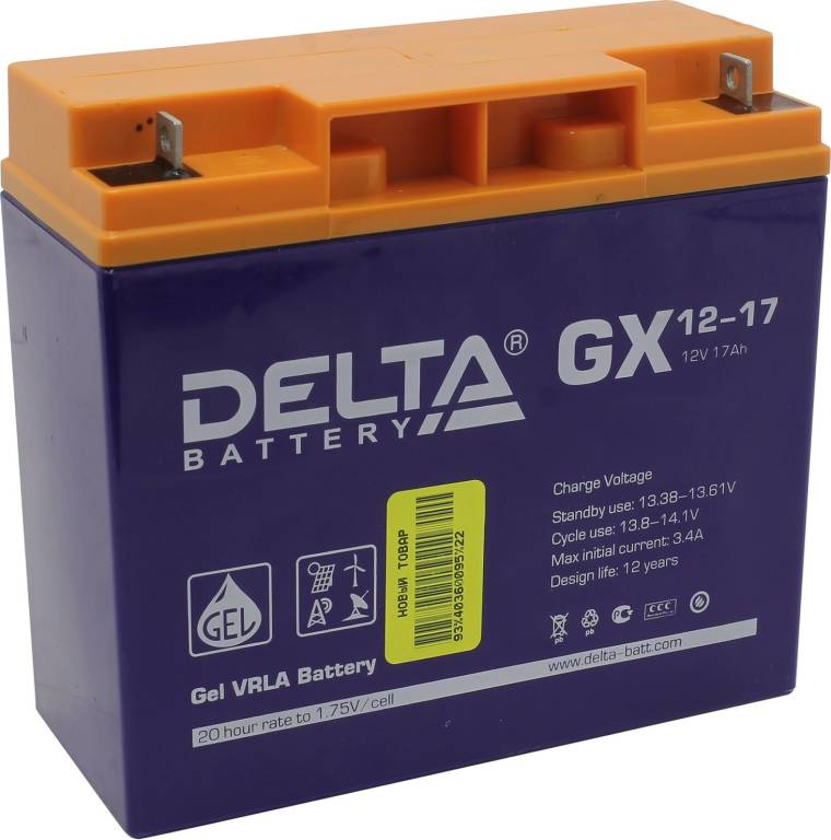   12V   17Ah Delta GX 12-17  UPS
