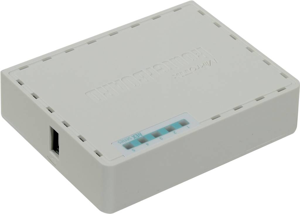   MikroTik [RB750UPr2] RouterBOARD hEX PoE Lite (4UTP 100Mbps, 1WAN, USB, 1PoE)