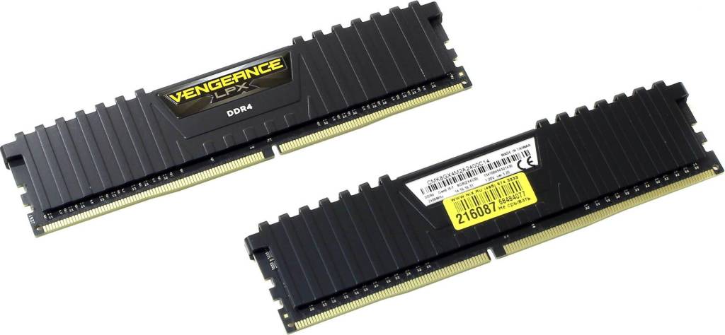    DDR4 DIMM  8Gb PC-19200 Corsair Vengeance LPX [CMK8GX4M2A2400C14] KIT 2*4Gb
