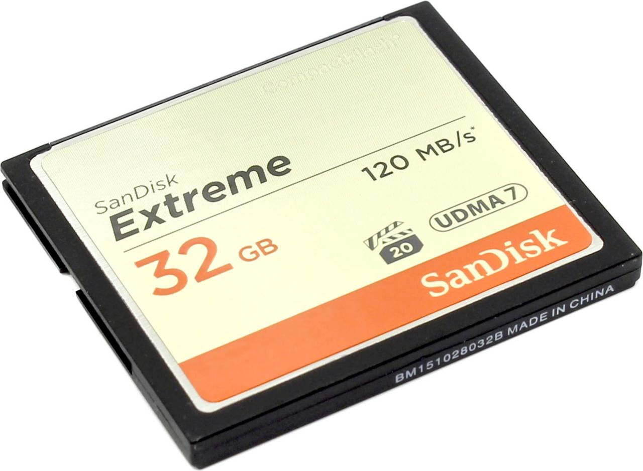   SanDisk Extreme < SDCFXSB-032G-G46 > CompactFlash Card 32Gb