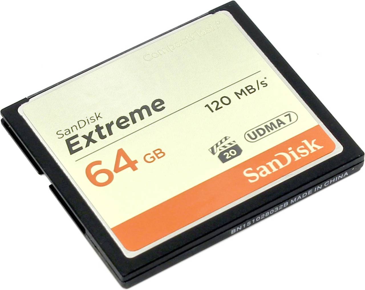    SanDisk Extreme < SDCFXSB-064G-G46 > CompactFlash Card 64Gb
