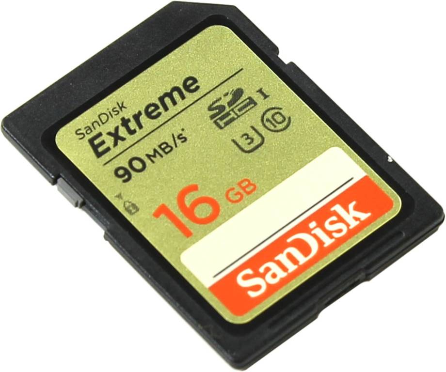    SDHC 16Gb SanDisk Extreme [SDSDXNE-016G-GNCIN] UHS-I U3