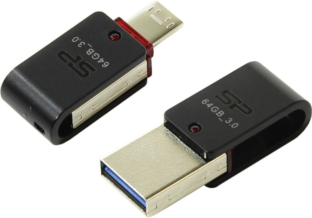   USB3.0/USB micro-B OTG 64Gb Silicon Power Mobile X31 [SP064GBUF3X31V1K] (RTL)