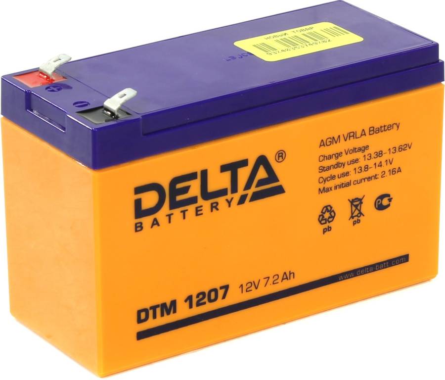   12V    7.2Ah Delta DTM 1207  UPS