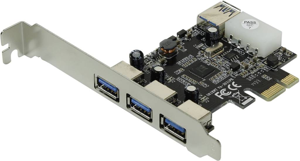   PCI-Ex1 USB3.0, 3 port-ext, 1 port-int Orient VA-3U31PE (OEM)