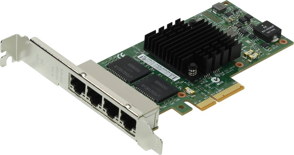    PCI-Ex4 Intel[I350T4V2BLK]Ethernet Server Adapter I350-T4 V2(OEM)(4UTP 10/100/1000Mb