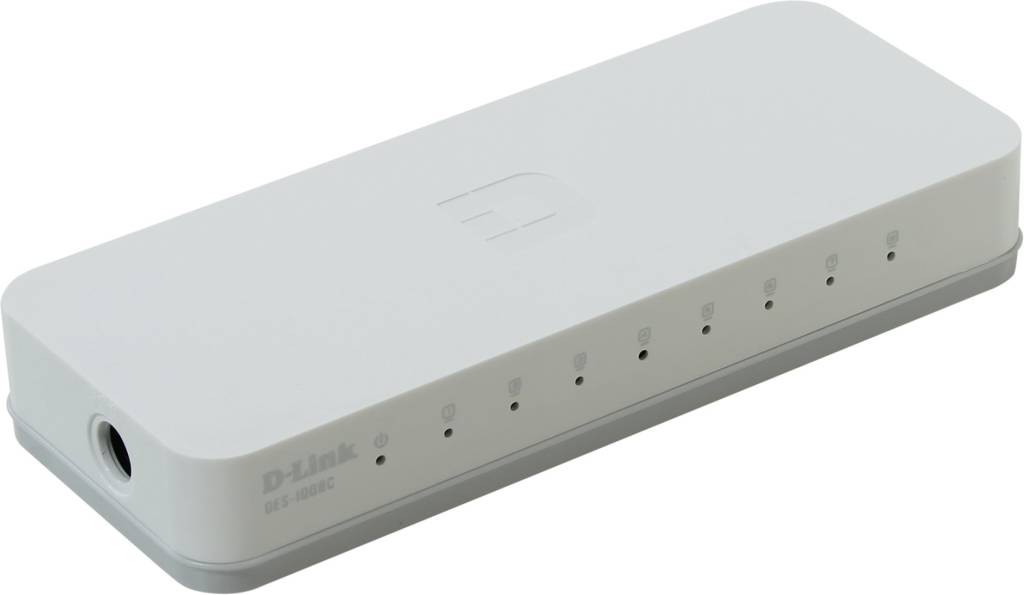    8-. D-Link [DES-1008C] Desktop Switch 8-port (8UTP, 10/100Mbps)
