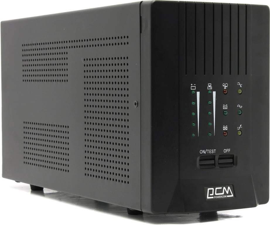  UPS  1000VA PowerCom Smart King Pro+(SPT-1000)+ComPort+USB+  /RJ45 ( 