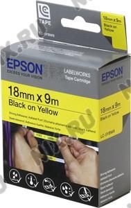    EPSON C53S626408 LC-5YBW9 (18 x 9, Black on Yellow)