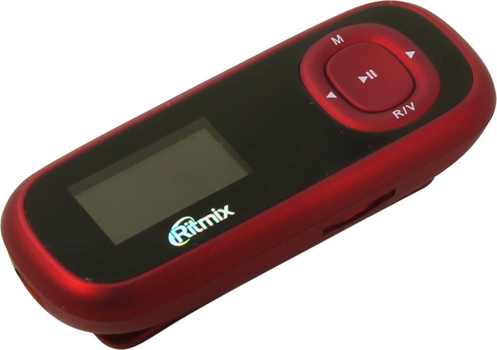   Ritmix < RF-3410-4Gb > Red (MP3 Player, FM, 4Gb, 1, , microSDHC, USB2.0, Li-Pol)