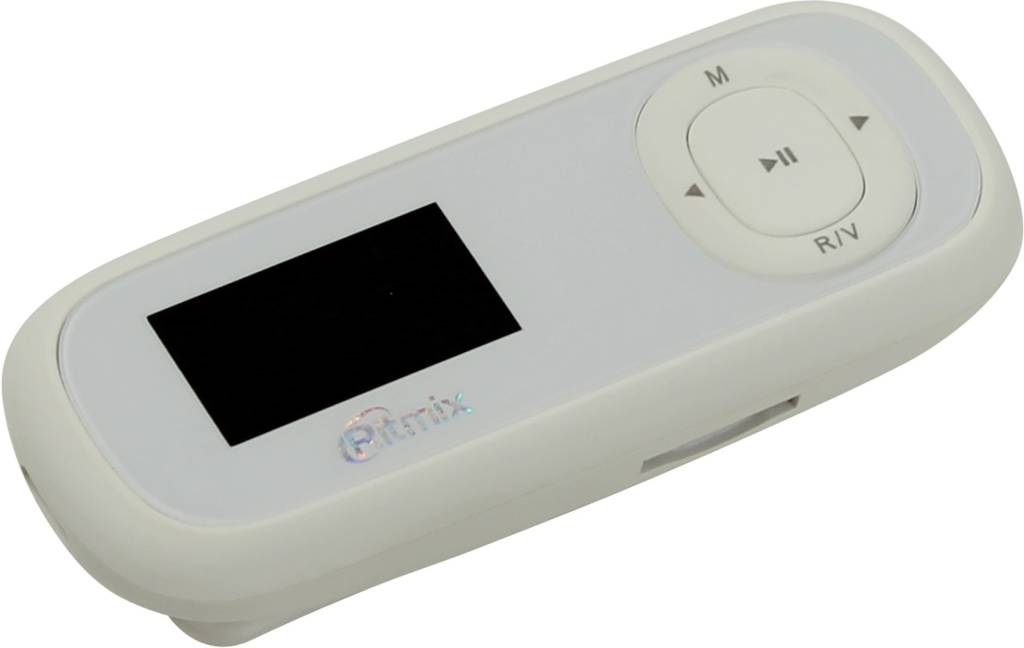   Ritmix < RF-3410-4Gb > White (MP3 Player, FM, 4Gb, 1, , microSDHC, USB2.0, Li-Pol)