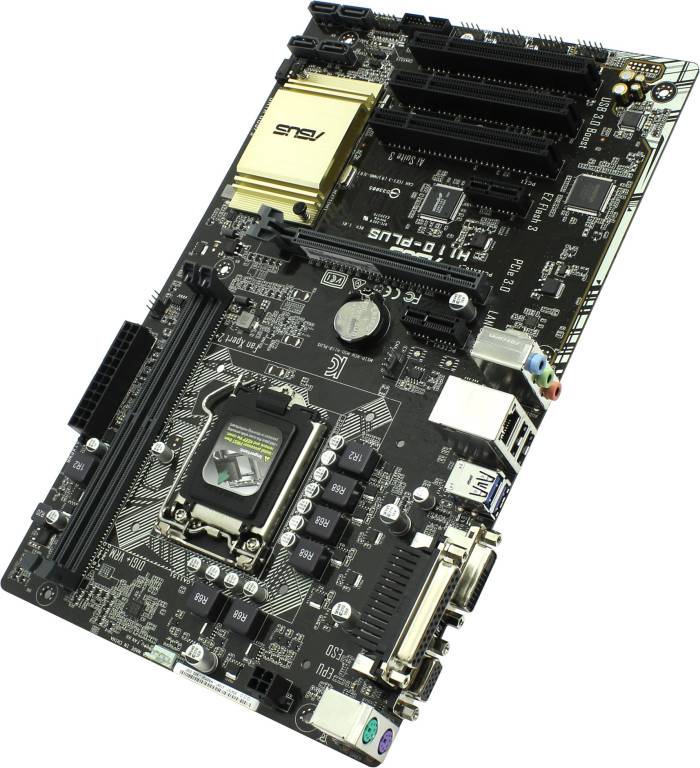    LGA1151 ASUS H110-PLUS (RTL) [H110] PCI-E Dsub+DVI GbLAN SATA ATX 2DDR4