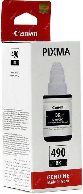 купить Картридж Canon GI-490BK Black для PIXMA G1400/2400/3400