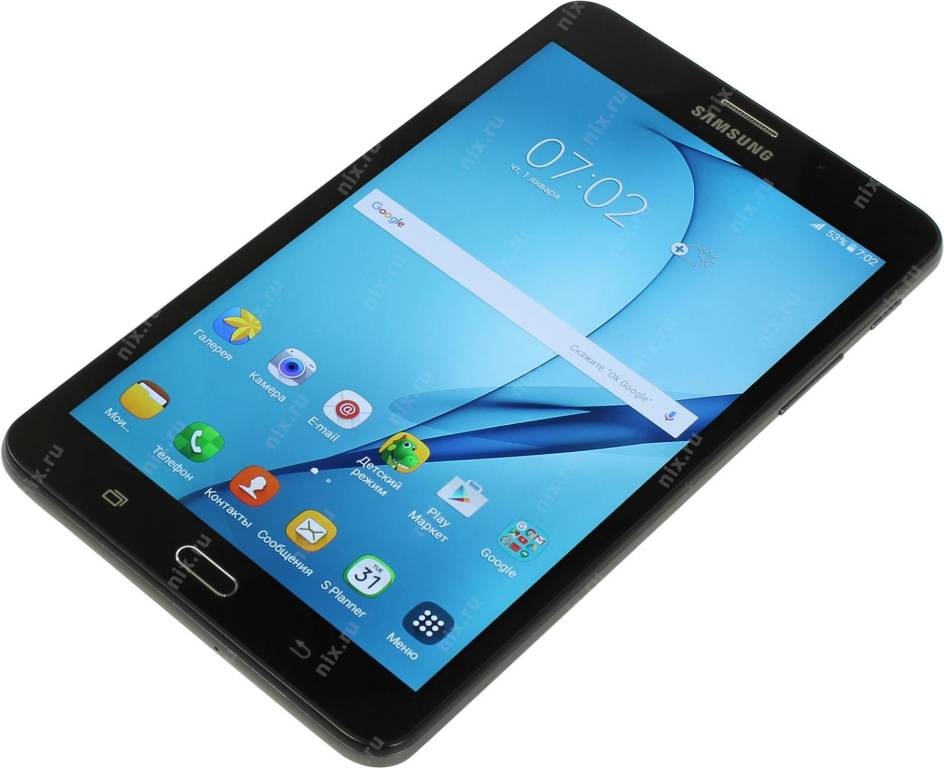   Samsung Galaxy Tab A(2016)SM-T285-8 Black 1.5Ghz/1.5/8Gb/LTE/GPS//WiFi/BT/7/0.289 