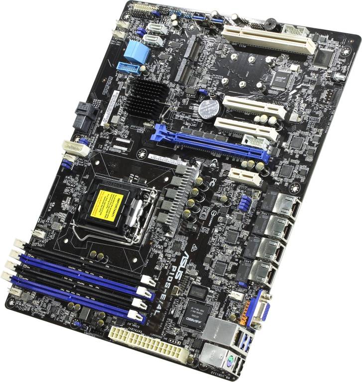    LGA1151 ASUS P10S-E/4L (RTL) [C236] PCI-E+SVGA+4xGbLAN SATA RAID ATX 4DDR