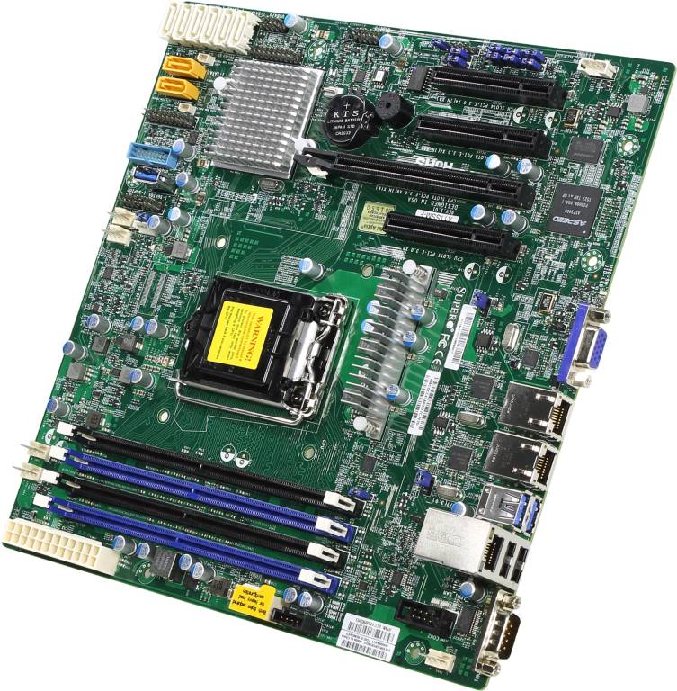    LGA1151 SuperMicro X11SSM-F(RTL)[C236]PCI-E SVGA 2xGbLAN SATA RAID microATX