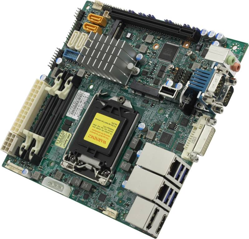    LGA1151 SuperMicro X11SSV-Q(RTL)[Q170]PCI-E DVI+HDMI+DP 2xGbLAN SATA Mini-IT