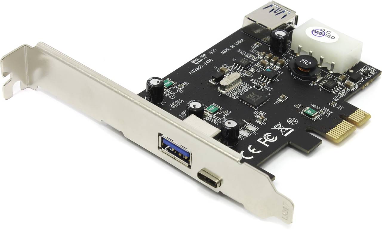   PCI-Ex1 USB3.0, 1 port-ext, 1 type-C port-ext STLab U-1330 (RTL)