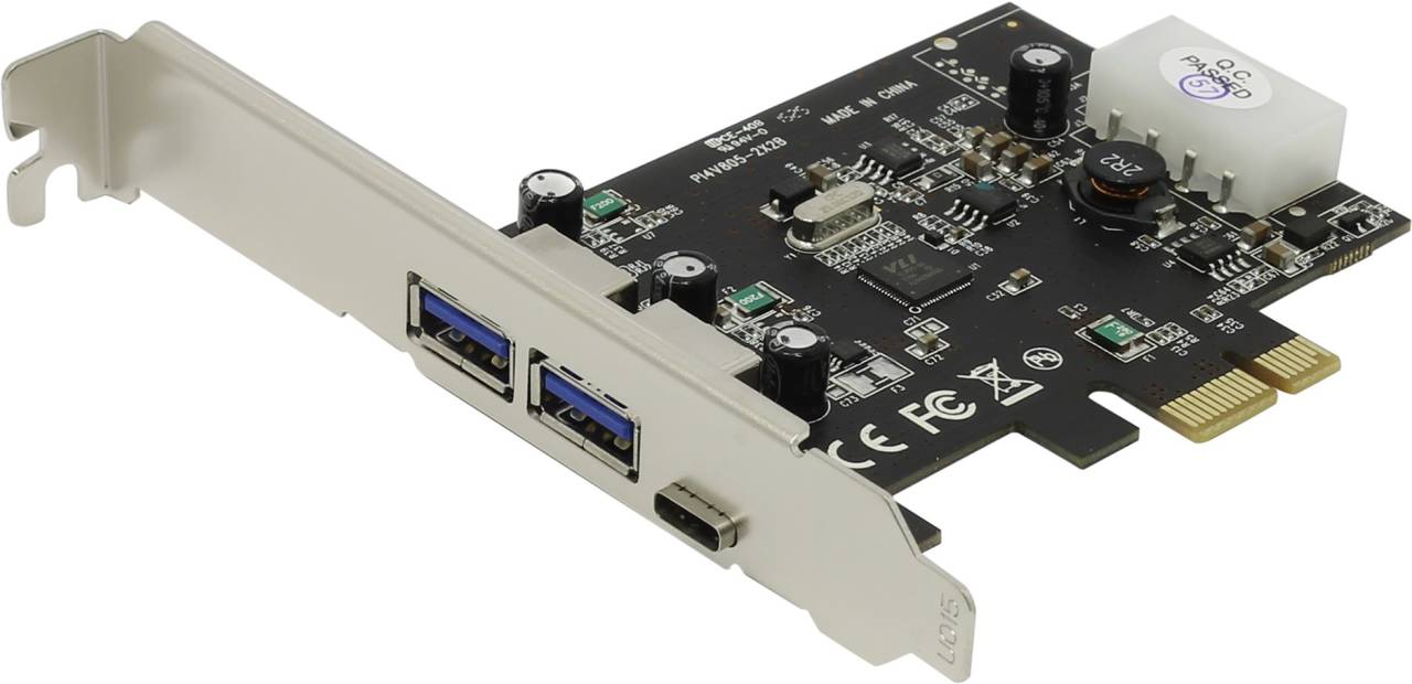   PCI-Ex1 USB3.0, 2 port-ext, 1 type-C port-ext STLab U-1340 (RTL)