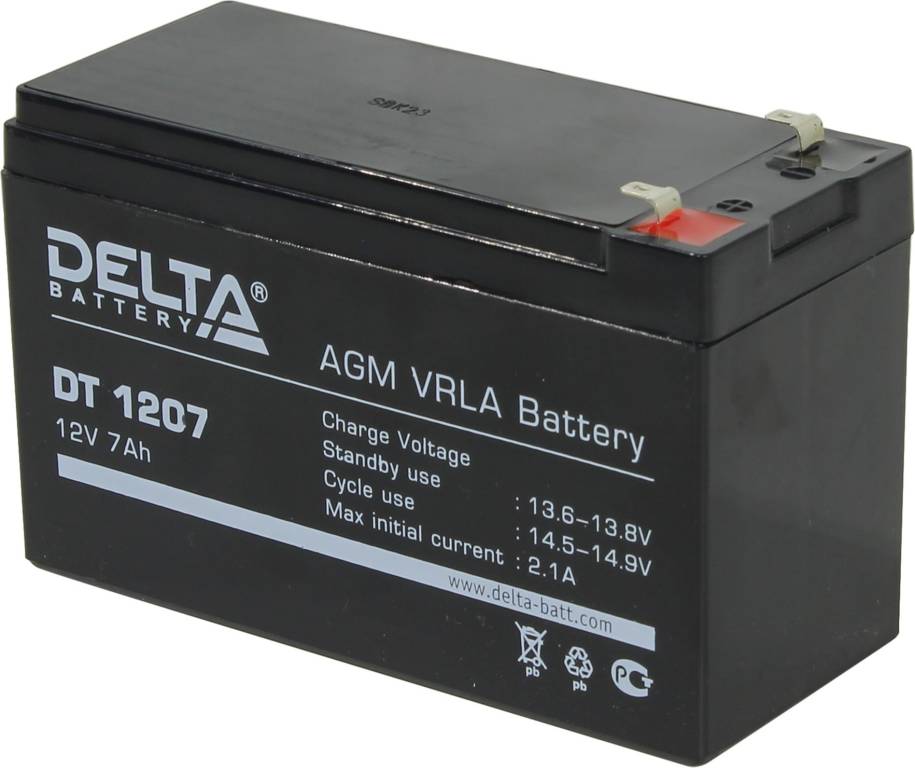   12V    7.0Ah Delta DT 1207  UPS
