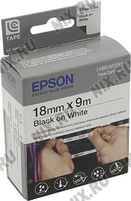    EPSON C53S626410 LC-5WBW9 (18 x 9, Black on White)