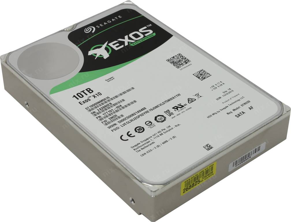 купить Жесткий диск 10 Tb SATA-III Seagate Enterprise Capacity [ST10000NM0016] 3.5” 7200rpm 256Mb