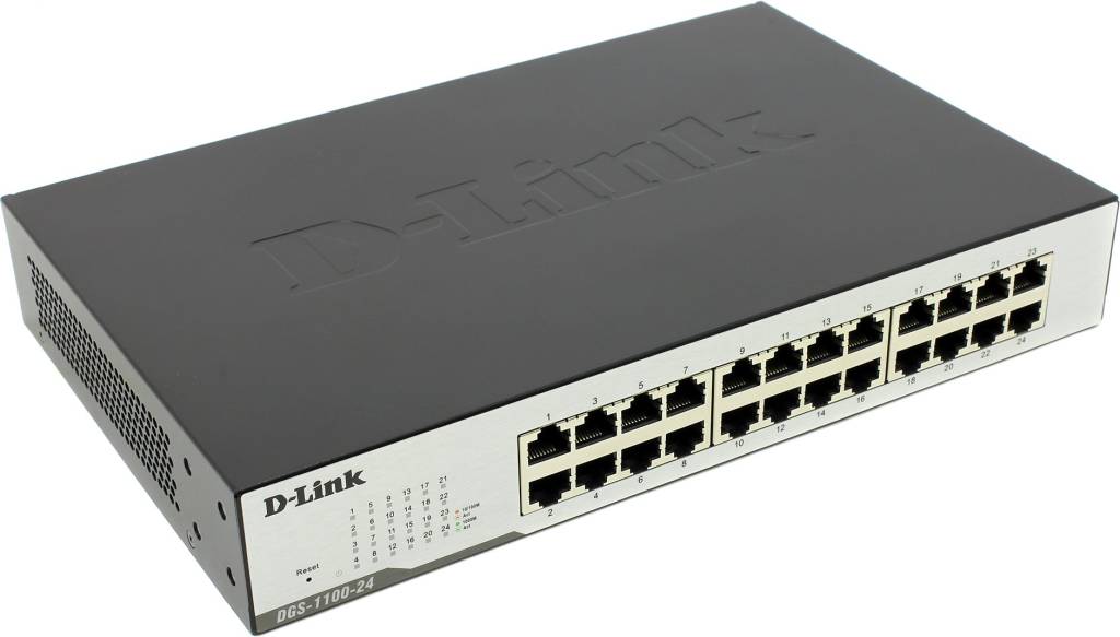   24-. D-Link [DGS-1100-24/B2A]  (24UTP 10/100/1000Mbps)