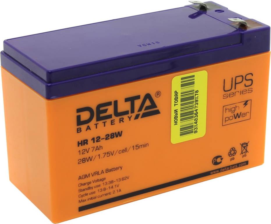   12V    7.0Ah Delta HR12-28W  UPS