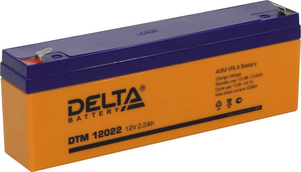   12V    2,2Ah Delta DTM 12022