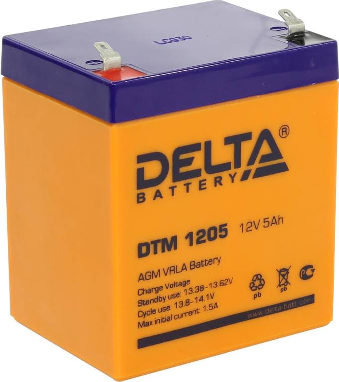  12V    5.0Ah Delta DTM 1205