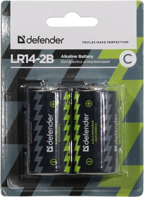  .  C 1.5V Defender LR14-2B SizeC,,  (alkaline) [. 2.] [56032]