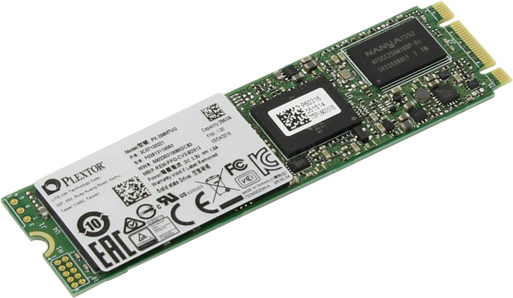   SSD 256 Gb M.2 2280 B&M Plextor M7V [PX-256M7VG] TLC