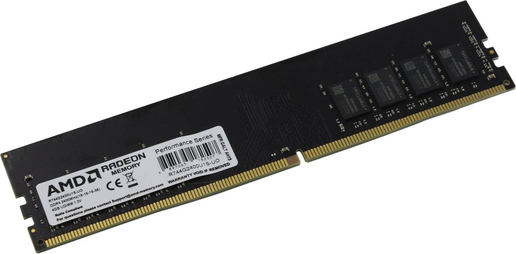    DDR4 DIMM  4Gb PC-19200 AMD [R744G2400U1S-UO]