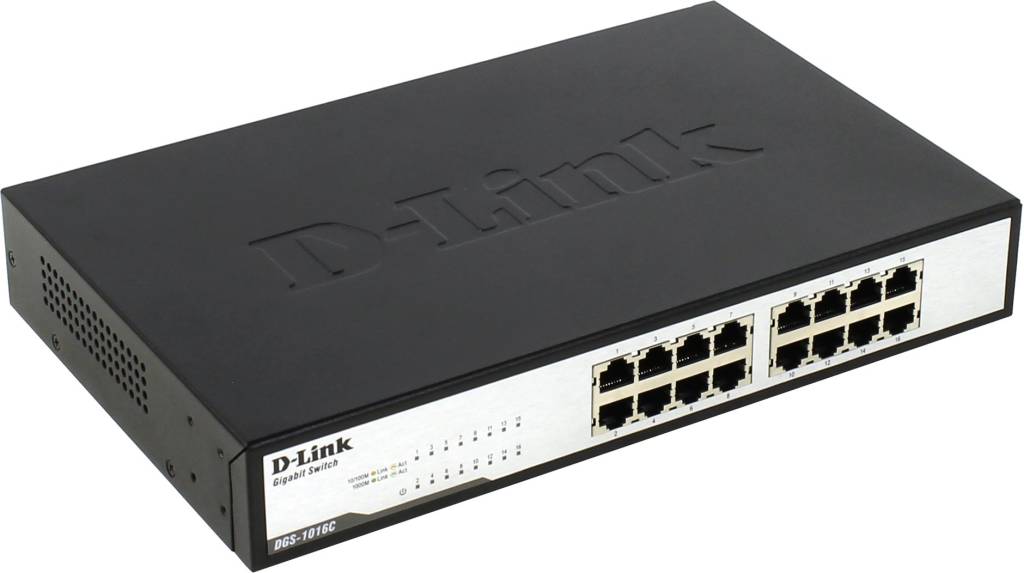   16-. D-Link [DGS-1016C]  (16UTP 10/100/1000 Mbps)