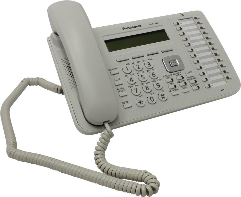 купить Panasonic KX-DT543RU-W < White > цифровой системный телефон