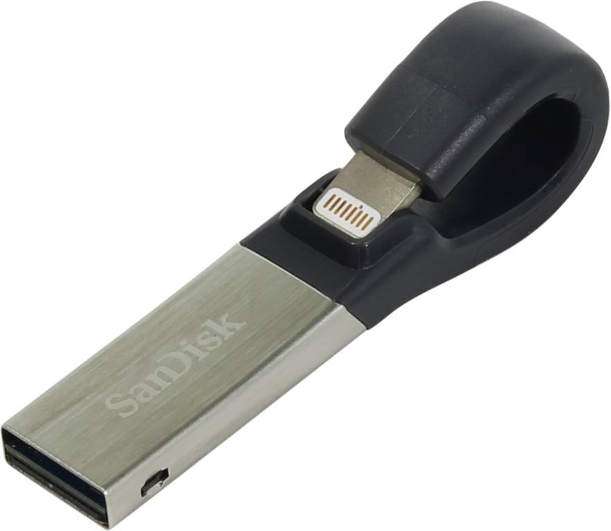   USB/Lightning 128Gb SanDisk iXpand for iPhone and iPad [SDIX30C-128G-GN6NE]