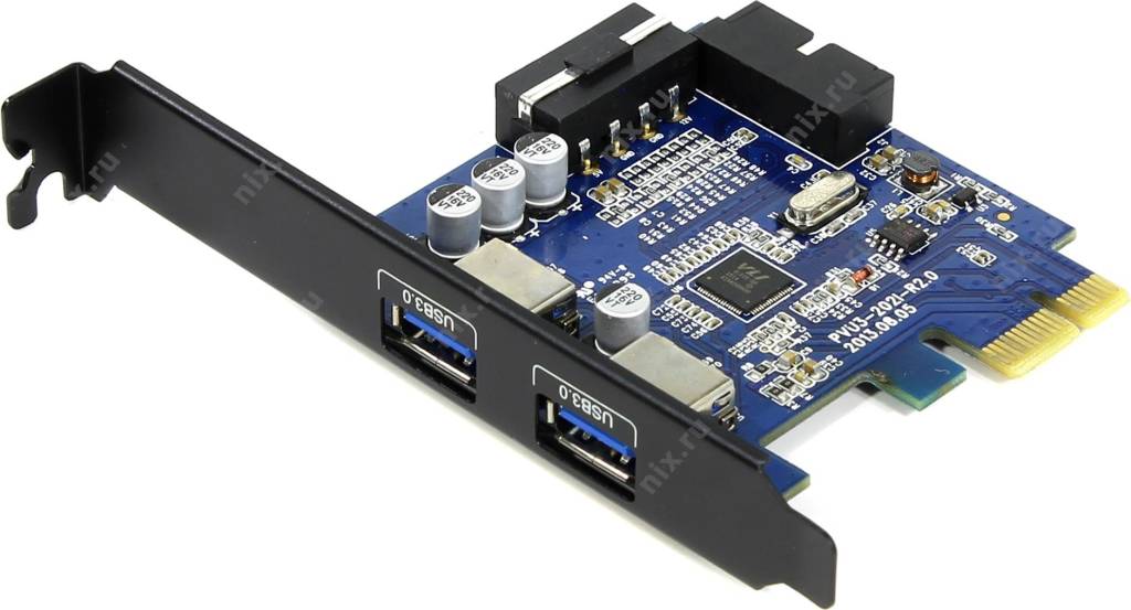  PCI-Ex1 USB3.0, 2 port-ext Orico [PVU3-2O2I] (RTL)