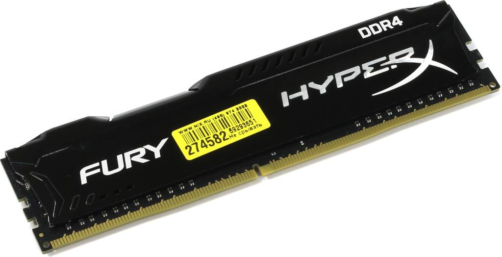    DDR4 DIMM  8Gb PC-19200 Kingston HyperX Fury [HX424C15FB2/8] CL15
