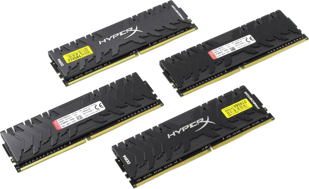    DDR4 DIMM 16Gb PC-25600 Kingston HyperX Predator [HX432C16PB3K4/16] KIT 4*4Gb CL16